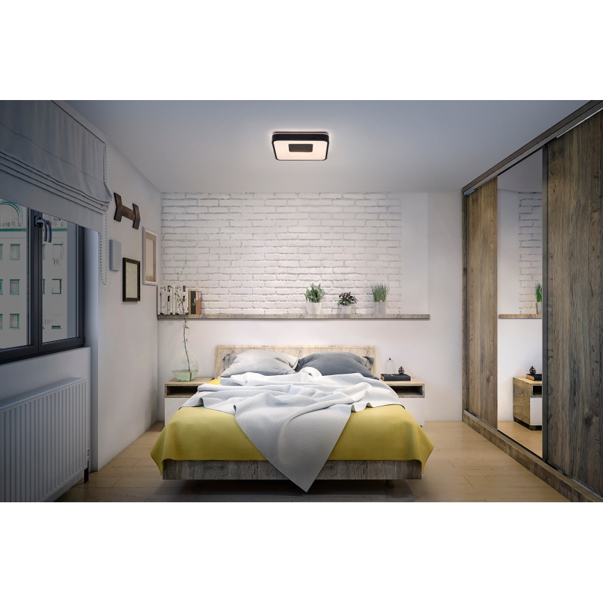 Osram - LED Dimmelhető mennyezeti lámpa ORBIS PIANA LED/36W/230V 48,5x48,5 cm fekete