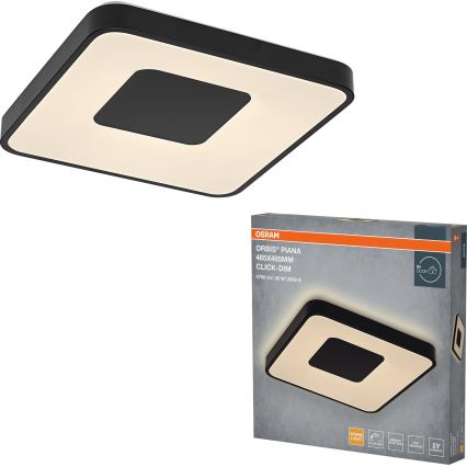 Osram - LED Dimmelhető mennyezeti lámpa ORBIS PIANA LED/36W/230V 48,5x48,5 cm fekete