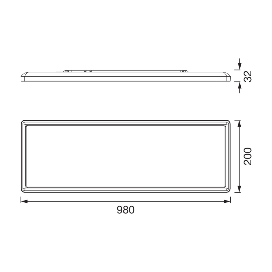 Osram - LED dimmelhető fürdőszobai mennyezeti lámpatest PLANON EASYFIX LED/30W/230V 2600-6000K 20x98 cm IP54 fehér + távirányító