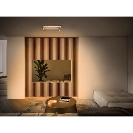 Osram - Dimmelhető LED mennyezeti lámpatest ORBIS ACOUSTIC LED/30W/230V 51x31 cm fenyő