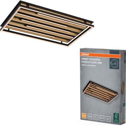 Osram - Dimmelhető LED mennyezeti lámpatest ORBIS ACOUSTIC LED/30W/230V 51x31 cm fenyő