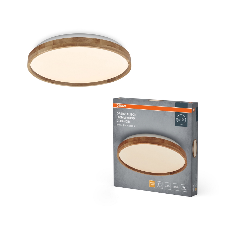 Osram - LED dimmelhető mennyezeti lámpatest ORBIS ALISON LED/36W/230V átm. 50 cm bézs