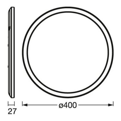 Osram - LED dimmelhető mennyezeti lámpatest ORBIS LED/22W/230V fehér