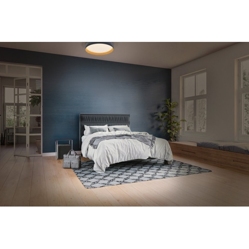 Osram - LED fényerőszabályozható mennyezeti lámpa ORBIS LIVIA LED/16W/230V átm. 30 cm antracit/barna