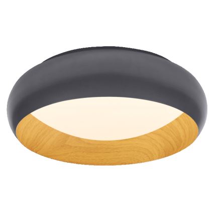 Osram - LED fényerőszabályozható mennyezeti lámpa ORBIS LIVIA LED/16W/230V átm. 30 cm antracit/barna