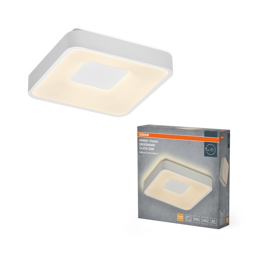 Osram - LED dimmelhető mennyezeti lámpatest ORBIS PIANA LED/16W/230V 29x29 cm fehér