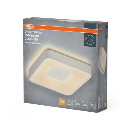 Osram - LED dimmelhető mennyezeti lámpatest ORBIS PIANA LED/16W/230V 29x29 cm fehér