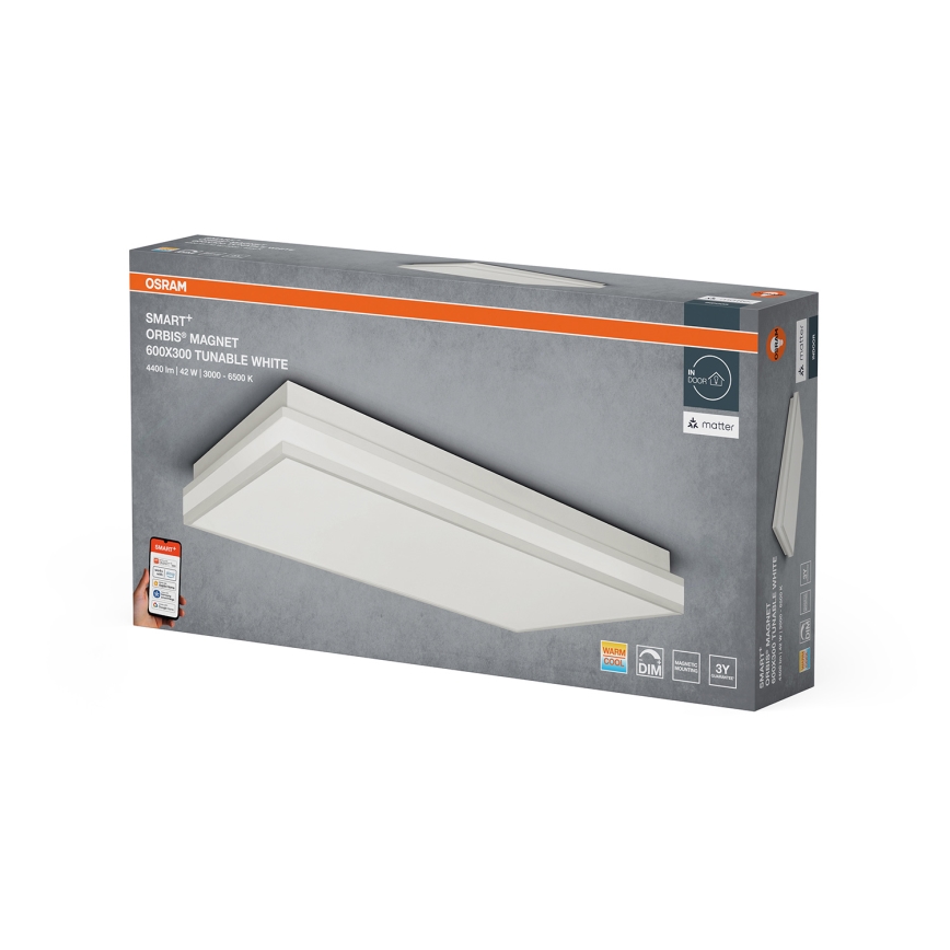 Osram - SMART+ MAGNET fényerőszabályozható mennyezeti világítótest LED/42W/230V 30x60 cm 3000-6500K Wi-Fi