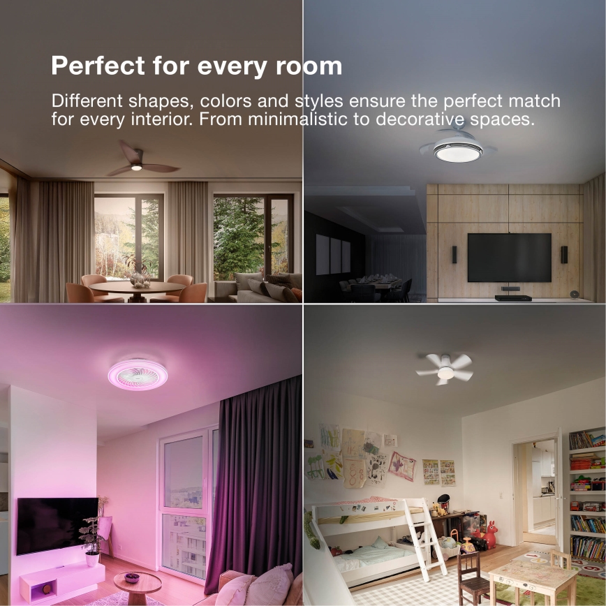 Osram - Dimmelhető LED mennyezeti ventilátor FOHN LED/18W/230V 3000/4000/6500K + távirányító
