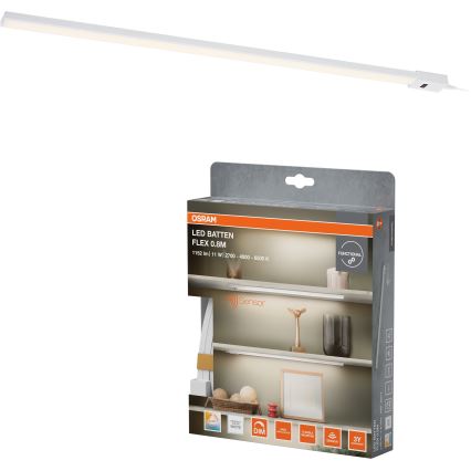 Osram - LED Fényerőszabályozható szekrény alatti lámpatest mozgásérzékelővel BATTEN LED/11W/230V 2700/4000/6500K 81,7 cm fehér