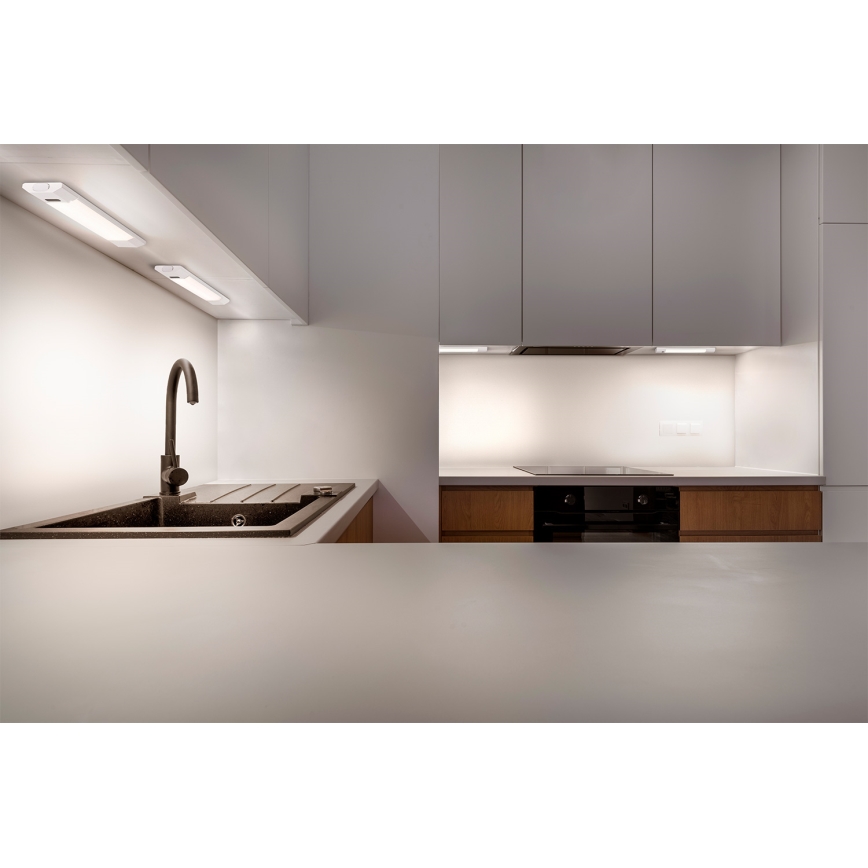 Osram - Dimmelhető LED pult alá szerelhető világítótest mozgásérzékelővel LINEAR EDGE LED/4W/230V 3000/4000/6500K 30 cm fehér