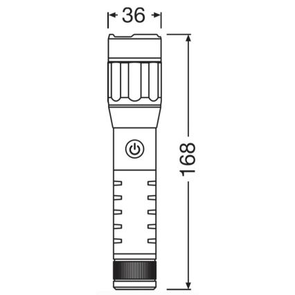 Osram - LED-es, fényerőszabályozható, újratölthető zseblámpa LEDINSPECT PRO TORCH 500 LED/6W/3,7V 2200 mAh IP44