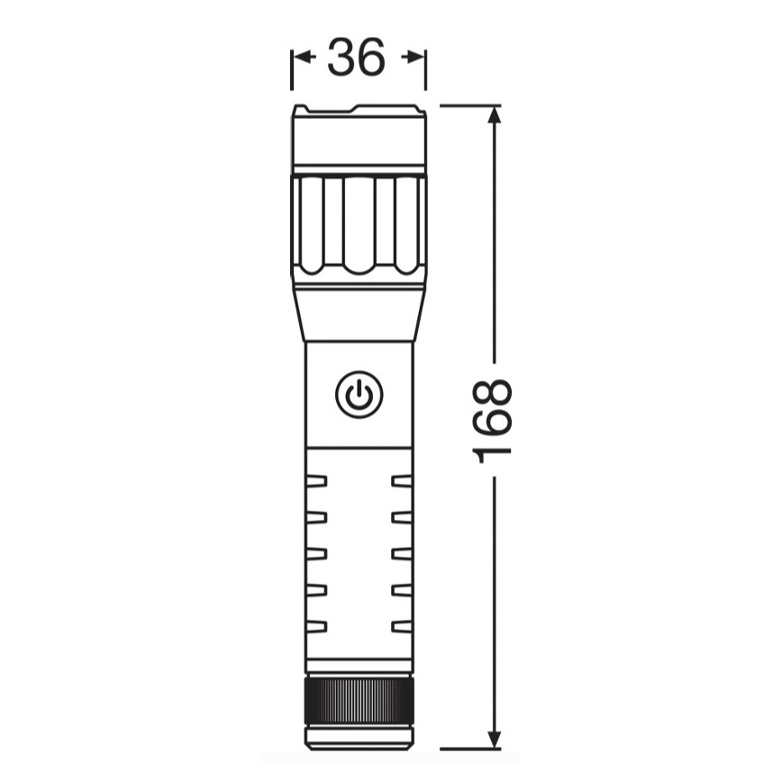 Osram - LED-es, fényerőszabályozható, újratölthető zseblámpa LEDINSPECT PRO TORCH 500 LED/6W/3,7V 2200 mAh IP44