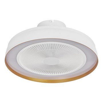 Osram - LED dimmelhető ventilátoros mennyezeti lámpatest CEILING FAN LED/49W/230V 2700-6500K fehér/arany + távirányító
