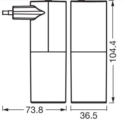Osram - LED éjszakai lámpa alkonyérzékelővel LUNETTA LED/0,2W/230V fekete