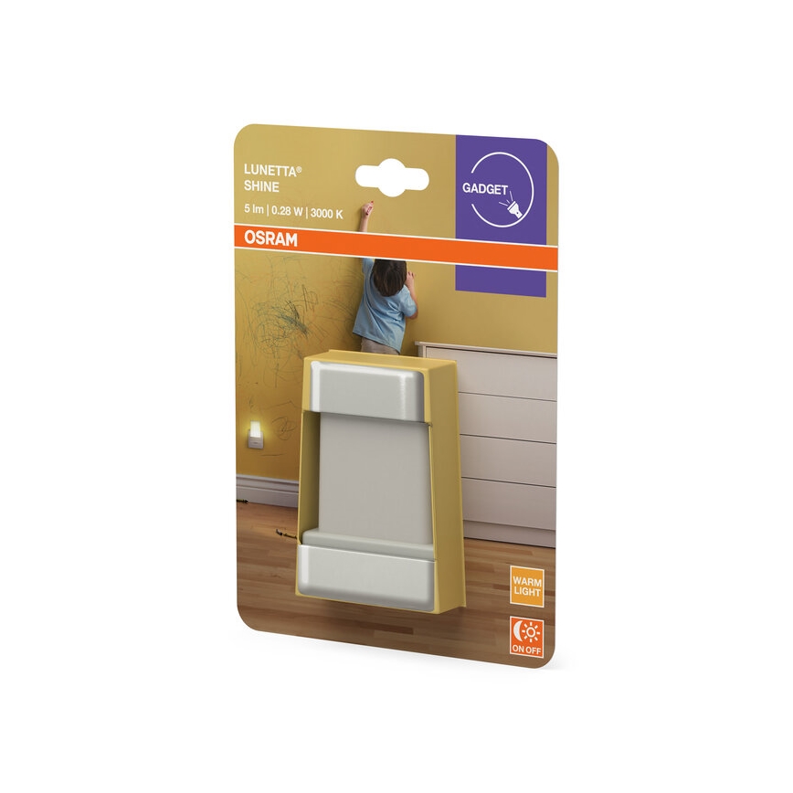 Osram - LED éjszakai lámpa érzékelővel LUNETTA LED/0,28W/230V 3000K