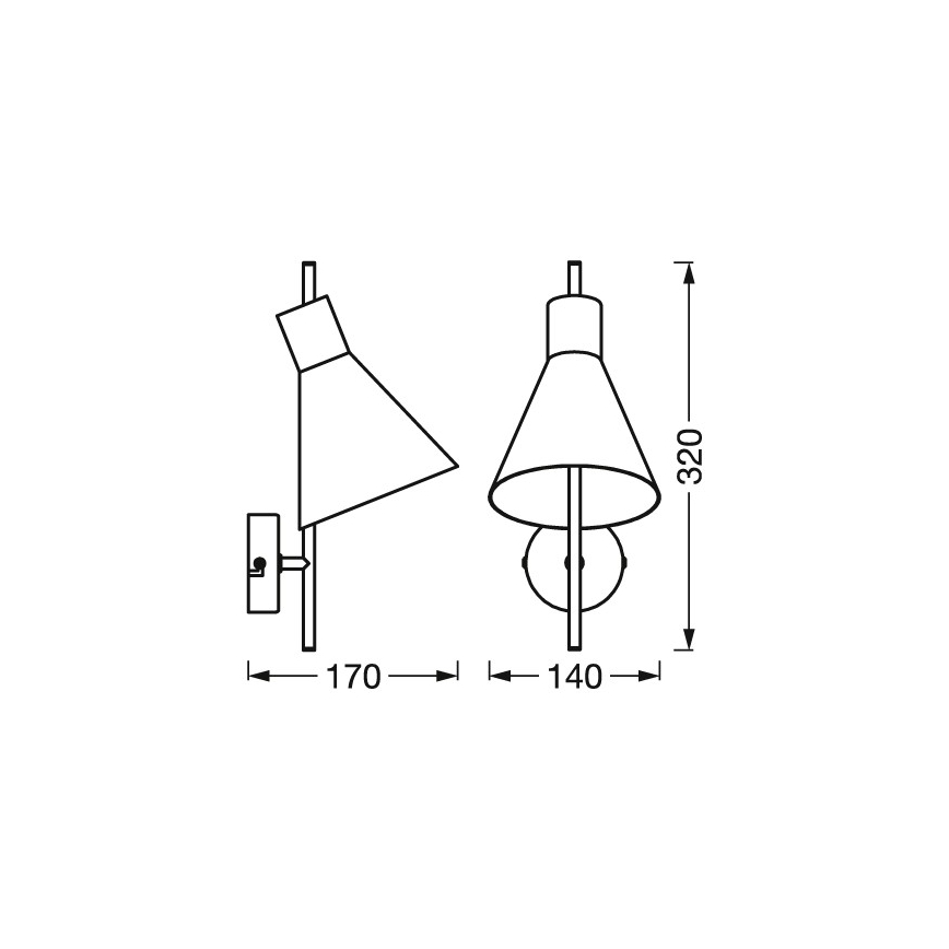 Osram - LED fali lámpa DECOR TOKIO LED/5W/230V fekete