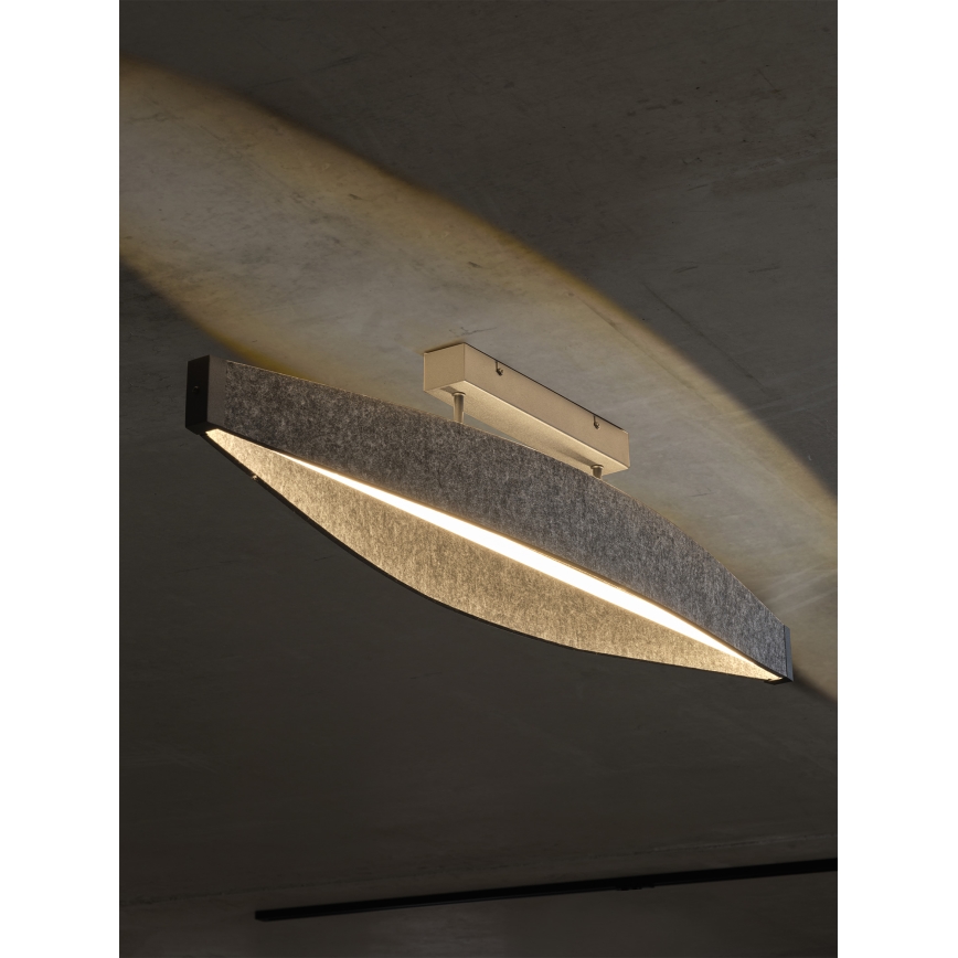 Osram - LED felületre szerelhető mennyezeti lámpa DECOR FLAT LED/23W/230V szürke