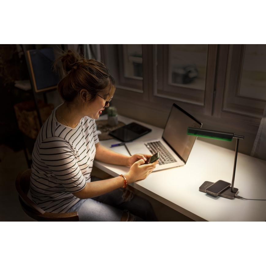 Osram - Fényerőszabályozható LED asztali lámpa OFFICE LINE LED/19W/230V 3000/4000/6500K fekete