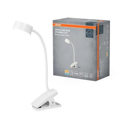 Osram - LED fényerőszabályozható csíptethető asztali lámpa OFFICE LINE LED/4,8W/230V 3000/4000/6500K fehér