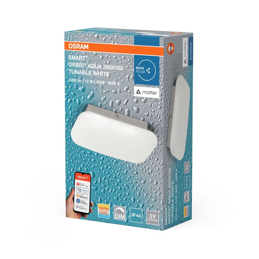 Osram - LED Dimmelhető fürdőszobai mennyezeti lámpa SMART+ AQUA LED/12W/230V 3000-6500K IP44 Wi-Fi
