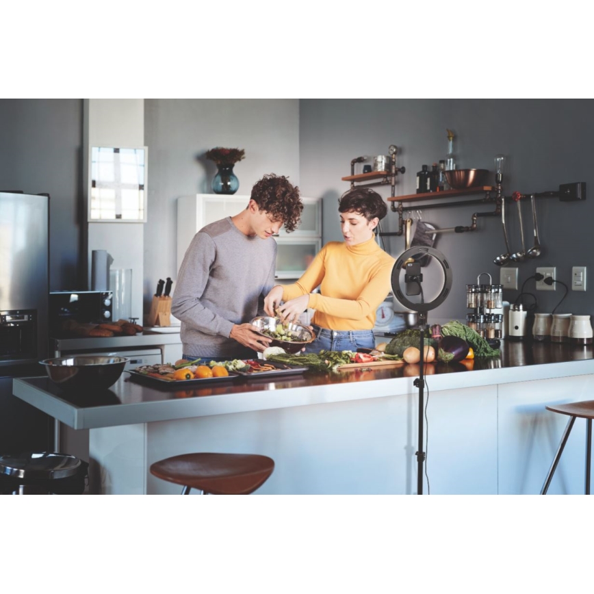 Osram - dimmelhető LED-lámpa állvánnyal és tartóval vlogoláshoz LED/6W/USB 210 mAh