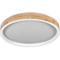 Osram - LED fényerőszabályozható mennyezeti lámpa MARIANO LED/36W/230V átm. 51 cm tölgy/fehér