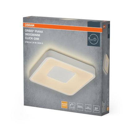 Osram - LED Fényerőszabályozható mennyezeti lámpa ORBIS PIANA LED/24W/230V 38x38 cm fehér