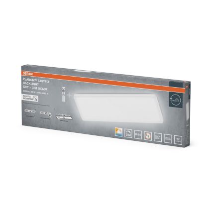 Osram - fényerőszabályozható LED fürdőszobai mennyezeti lámpatest PLANON EASYFIX LED/24W/230V 2600-6000K 20x58 cm IP54 fehér + távirányító