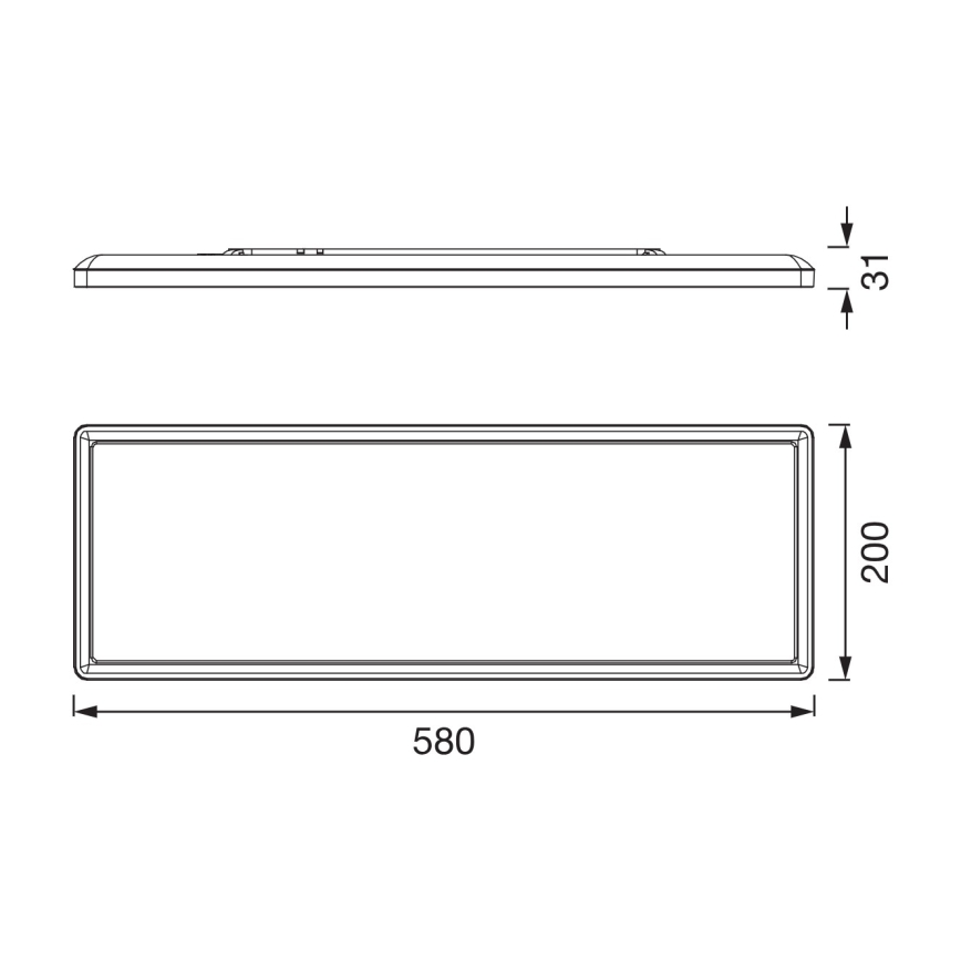 Osram - fényerőszabályozható LED fürdőszobai mennyezeti lámpatest PLANON EASYFIX LED/24W/230V 2600-6000K 20x58 cm IP54 fehér + távirányító