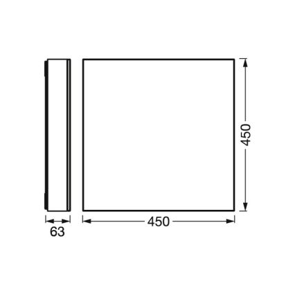 Osram - LED Dimmelhető mennyezeti lámpa SMART+ FRAMELESS LED/24,5W/230V 3000-6500K 45x45 cm Wi-Fi