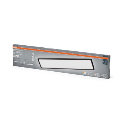 Osram - LED fényerőszabályozható fürdőszobai mennyezeti lámpatest PLANON EASYFIX LED/30W/230V 2600-6000K 20x98 cm IP54 fekete + távirányító