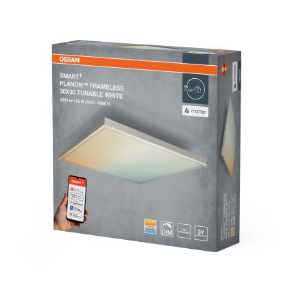 Osram - LED dimmelhető mennyezeti lámpatest SMART+ FRAMELESS LED/20W/230V 3000-6500K 30x30 cm Wi-Fi