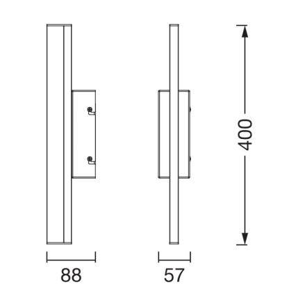 Osram - LED dimmelhető tükörvilágítás ORBIS MIRROR LED/6,8W/230V 40 cm 3000/4000K IP44 fehér