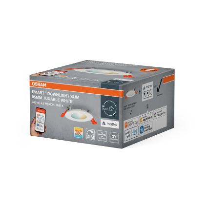 Osram - dimmelhető beépíthető LED lámpatest SMART+ DOWNLIGHT LED/4,5W/230V 3000-6500K Wi-Fi