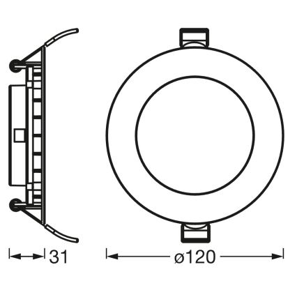 Osram - LED dimmelhető beépíthető lámpatest SMART+ DOWNLIGHT LED/8W/230V 3000-6500K Wi-Fi