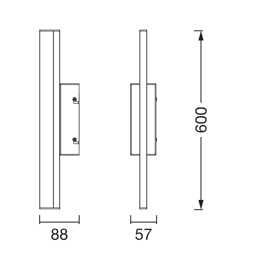 Osram - LED dimmelhető fürdőszobai tükörvilágítás ORBIS MIRROR LED/10W/230V 3000/4000K 60 cm IP44 fehér