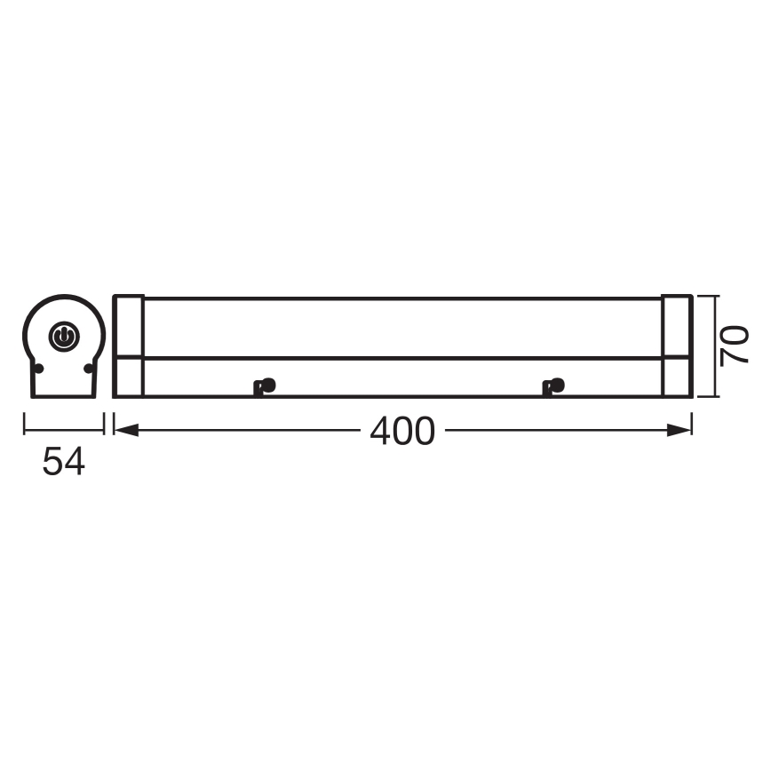 Osram - LED fényerőszabályozható tükörvilágítás ORBIS TUBE LED/9W/230V 40 cm IP44 fehér