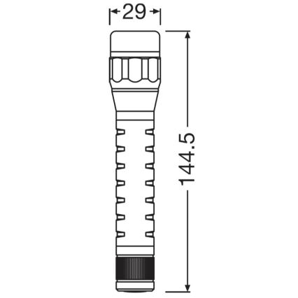 Osram - Fényerőszabályozható LED zseblámpa LEDINSPECT TORCH 350 ESSENTIAL LED/4W/2xAAA IP44
