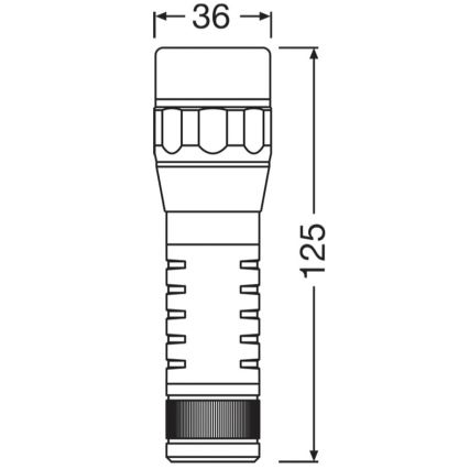 Osram - Dimmelhető LED zseblámpa LEDINSPECT TORCH 450 ESSENTIAL LED/6W/3xAAA IP44