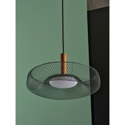 Osram - LED függeszték kábelen DECOR MESH LED/18,5W/230V átmérő 40 cm fekete/kaucsukfa
