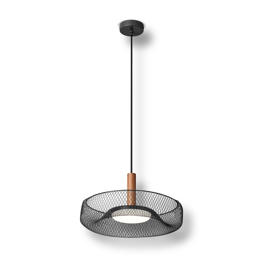 Osram - LED függeszték kábelen DECOR MESH LED/18,5W/230V átmérő 40 cm fekete/kaucsukfa
