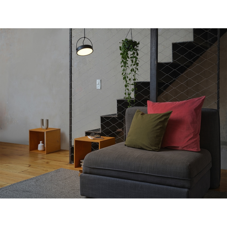 Osram - LED függeszték kábelen DECOR PUCK LED/12W/230V CRI 90 fekete