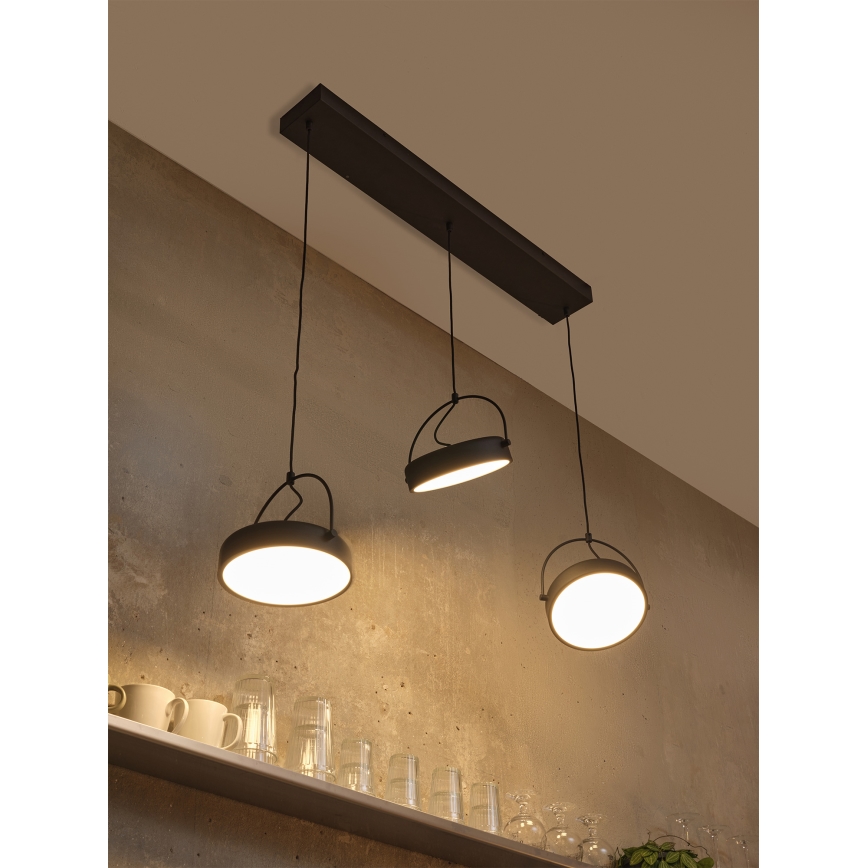 Osram - LED függeszték kábellel DECOR PUCK 3xLED/12W/230V CRI 90 fekete