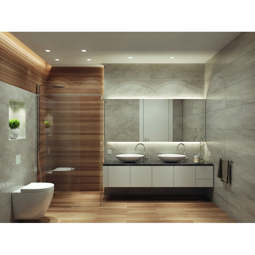 Osram - LED fürdőszobai beépíthető SPOT 1xGU10/4,3W/230V 2700K CRI 90 átm. 8,5 cm IP65 fehér