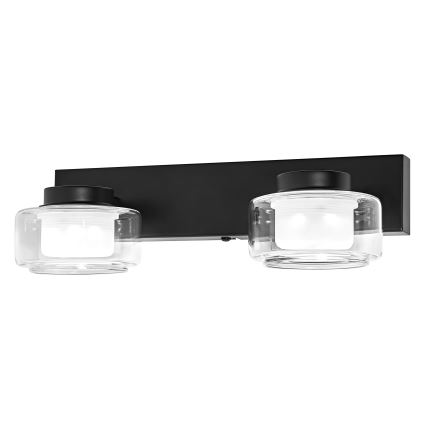 Osram - LED fürdőszobai fali lámpatest ORBIS FLAME 2xLED/5,5W/230V 3000/4000K IP44 fekete