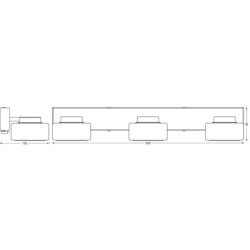 Osram - LED fürdőszobai fali lámpatest ORBIS FLAME 3xLED/5,5W/230V 3000/4000K IP44 fehér