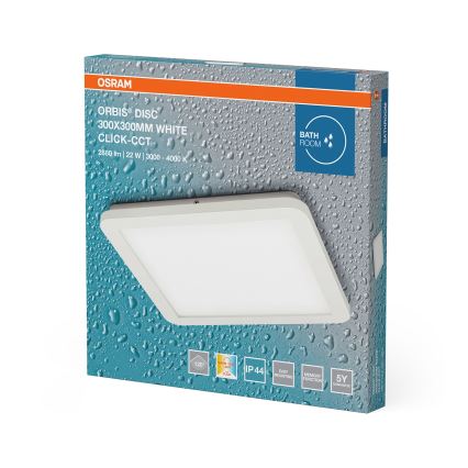 Osram - LED fürdőszobai mennyezeti lámpatest ORBIS DISC LED/22W/230V 3000/4000K 30x30 cm IP44 fehér