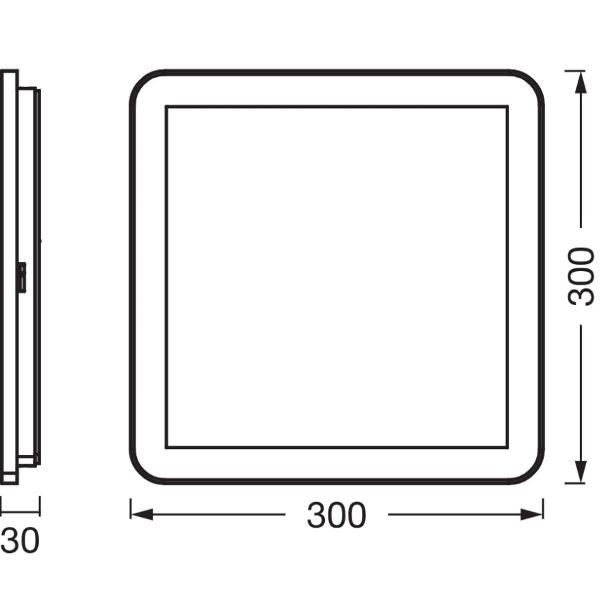 Osram - LED fürdőszobai mennyezeti lámpatest ORBIS DISC LED/22W/230V 3000/4000K 30x30 cm IP44 fehér