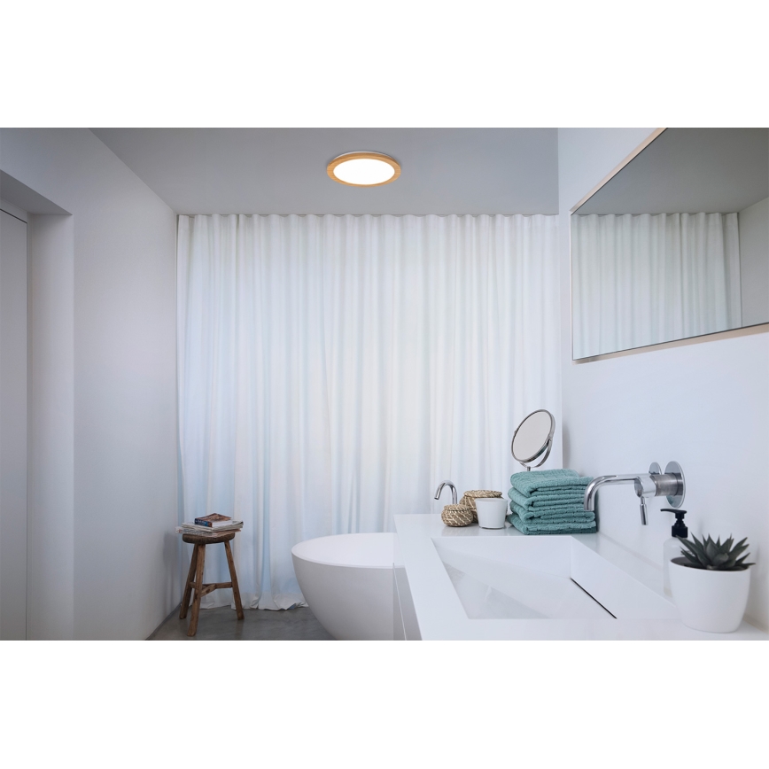 Osram - ORBIS DISC LED fürdőszobai mennyezeti lámpatest, 22W, 230V, 3000/4000K, átmérő 30 cm, IP44, barna